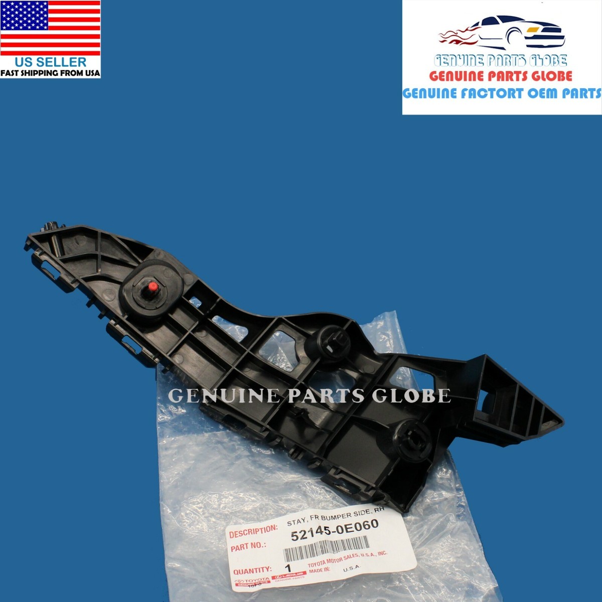 GENUINE TOYOTA 14-16 HIGHLANDER RIGHT PASSENGER FRONT BUMPER STAY