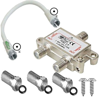 2 Fach Kabel Verteiler - Splitter
