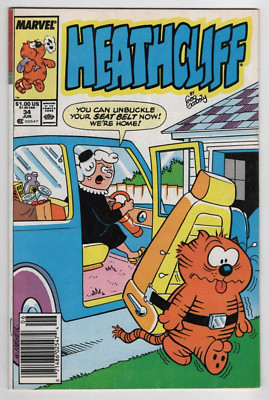 Heathcliff Issue #34 Comic Book. Cartoon. Children. Kids. Humor. Marvel 1989