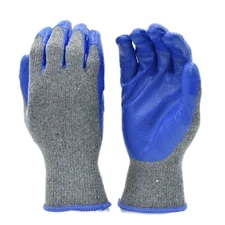 G & F 3108 String Knit Latex Dipped Work Gloves Nitrile Coated General Purpose
