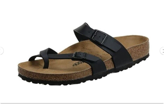 Birkenstock Mayari Narrow Fit Birko Flor Black US Men Women