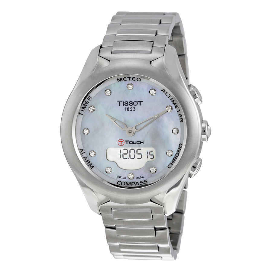 Tissot T-Touch Violet Mother of Pearl Women's Watch - T075