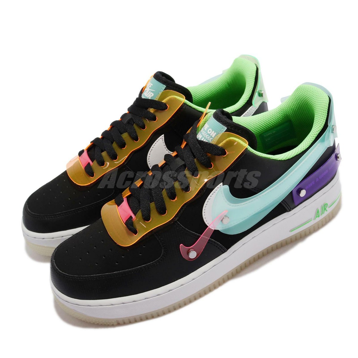 Nike Air Force 1 07 LV8 Have a Good Game Black Blue Men Unisex AF1 DO7085-011