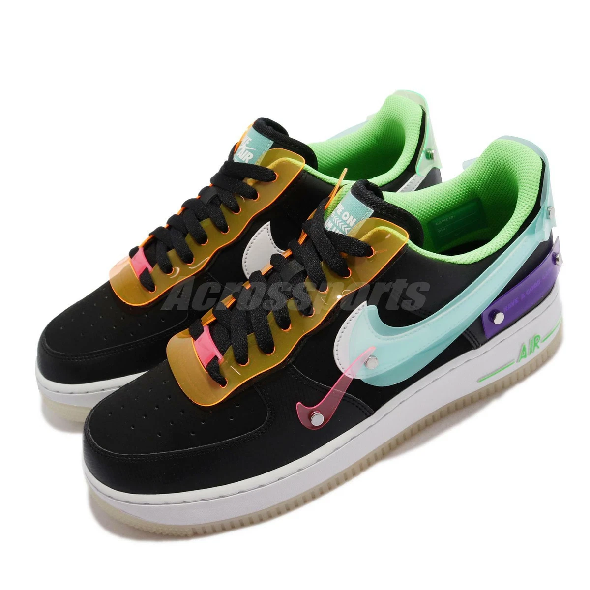 Nike Air Force 1 07 LV8 Have a Good Game Black Blue Men Unisex AF1 DO7085-011