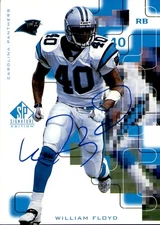 William Floyd Signed 1999 SP Signature Edition #WF Auto Panthers 61777