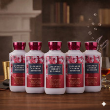 Bath Body Works - Japanese Cherry Blossom Signature Body Lotion 8 oz 5 Pack