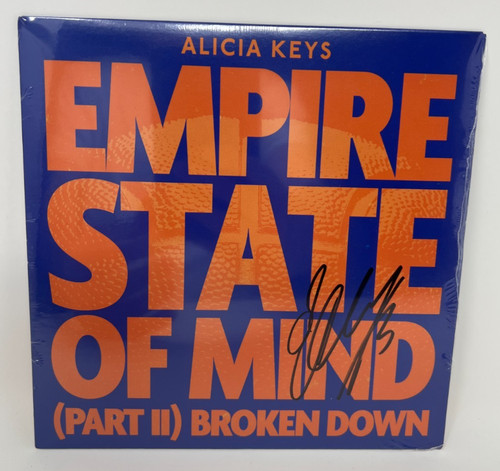 Alicia Keys Empire State of Mind Part II 2026 NY Knicks Edition Signed 7" Vinyl