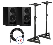 Kali Audio IN-5 5-inch Powered Studio Monitor Pair with Stands and Cables