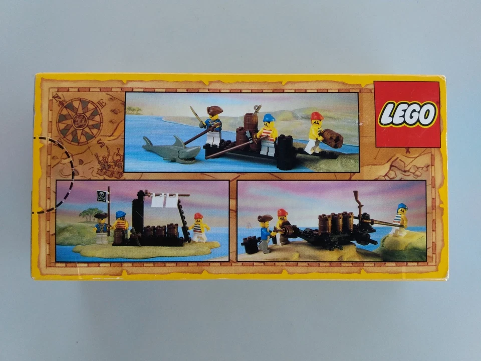 Vintage Lego 6257 LegoLand Pirates Castaway's Raft NEW/Sealed Box + FREE SIGN!! - Image 4 of 4