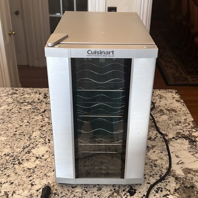 Cuisinart Wine Fridge 8-Bottle Private Reserve Wine Cellar, Silver - CWC-800 GUC