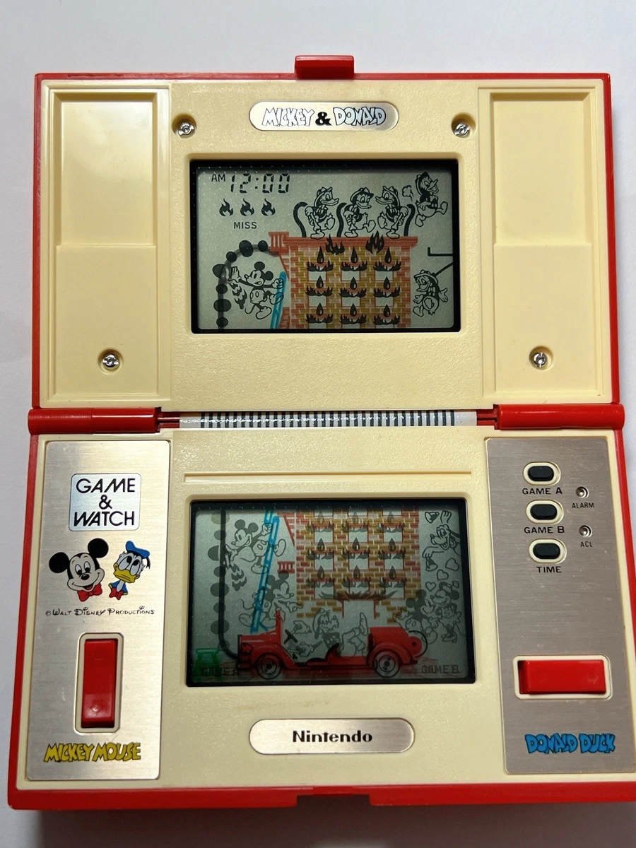 GAME & WATCH NINTENDO MICKEY & DONALD MULTI SCREEN VINTAGE JAPAN