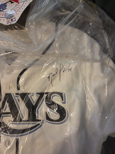 David Price Signed Autograph TAMPA BAY DEVIL RAYS MAJESTIC Jersey XL - Picture 9 of 12