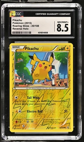 2015 Roaring Skies #20/108 Pikachu CGC 8.5