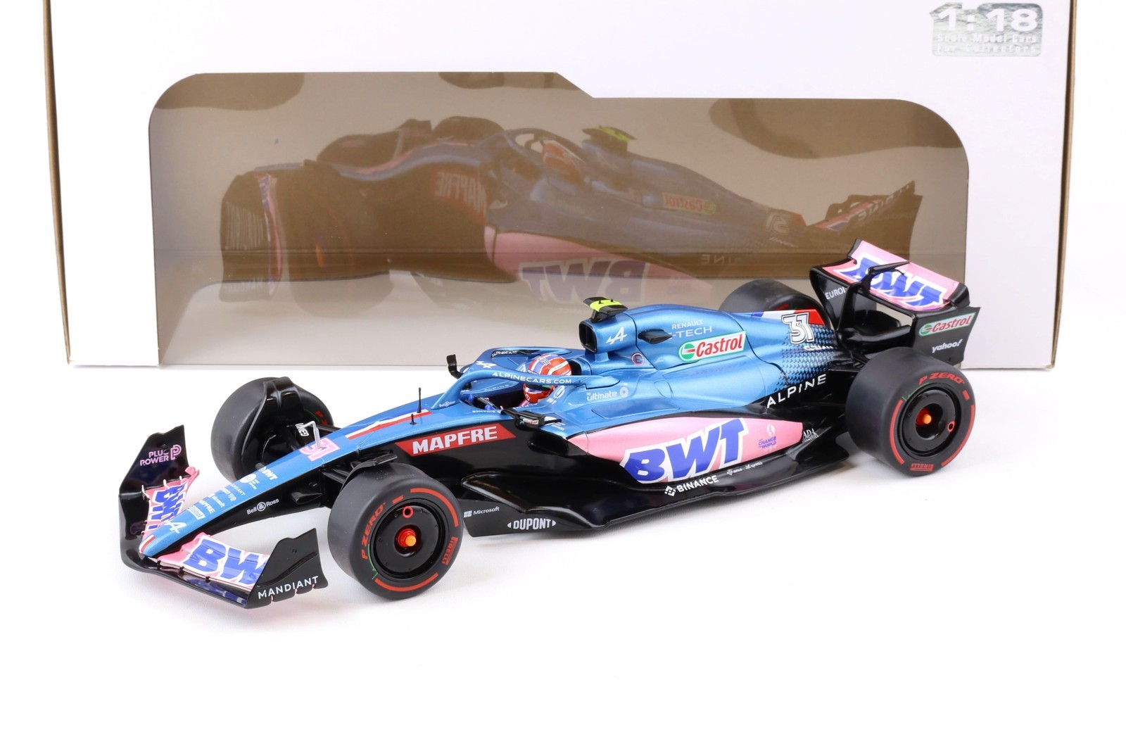 1:18 Solido Alpine A522 F1 Australia Gp 2022 E. Ocon Bwt