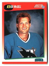 1991-92 Score Canadian English #327 Bob McGill