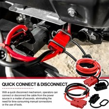 7ft Quick Disconnect Winch Power Cable 6 Gauge 6 Awg Wiring For Winch Trailer