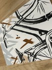 Original Abstract Vintage Bicycle Painting 9x12 canvas panel Modern Wall Art New — photo 6
