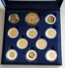 2000 U.S. 11 Pc 24k GOLD Plated Coin Set Including American Eagle