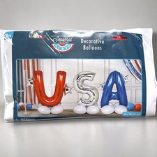 USA Foil Mylar Balloon Set Patriotic 4th Of July Independence Day Party 38 NEW