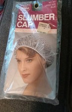 Vintage dBest Slumber Cap Bonnet Size Large Blue NOS Sealed package 201