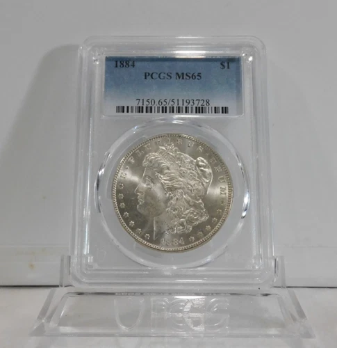 1884-P  MORGAN Silver Dollar, PCGS MS-65!