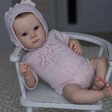 50CM Reborn Baby Puppe Lebensecht Handgefertigt Weich Silikon-Vinyl Mädchen DHL