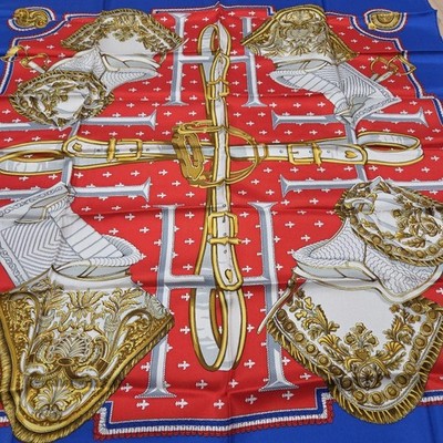 HERMES SELLES A HOUSSE Silk Carre 90 Scarf Women Auth | eBay
