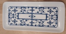Bareuther indischblau Bavaria Germany Servierplatte rechteckig 31x15 cm