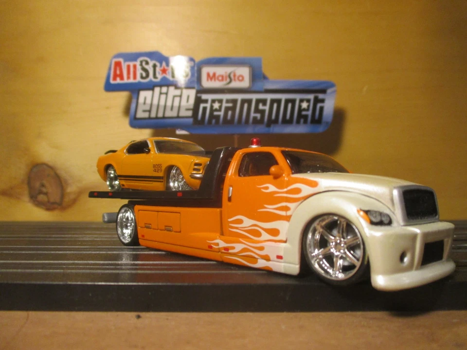 Carrocería de metal HO 1:64 carrocería de metal personalizada 2 coches tragamonedas MAISTO PLATAFORMA PLANA Y MUSTAN Foto 2 de 4