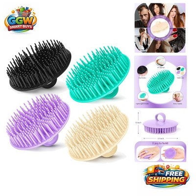 Performance-Enhancing Scalp Exfoliator Brushes - 4Pack for Luxurious Hair Care