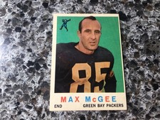 1959 TOPPS #4 Max McGee Rookie EXMT *MM1