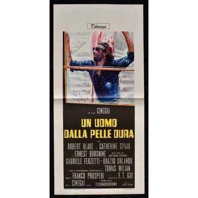 locandina UN UOMO DALLA PELLE DURA Tomas Milian Robert Blake Catherine B183