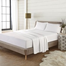 Image of 100% Brushed Cotton Flannelette 40CM/16" Extra Deep Fitted Sheets in 12 Colours