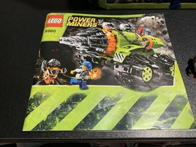 Lego POWER MINERS 8960 Thunder Driller With Box, Instructions Build & Figs !!!