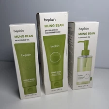 beplain Mung Bean Trio - Cleansing Oil & Cleansing Foam & Peeling Gel