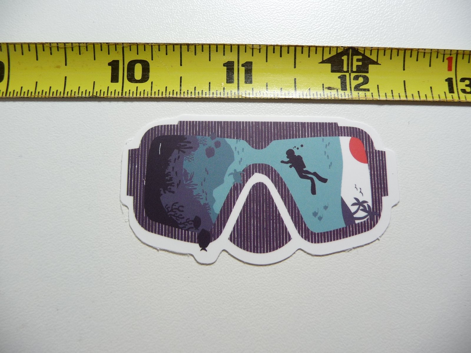 Snorkel Diving Goggles Decal Sticker for Camping Travel Vacation