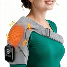 Electric Shoulder Massager Pain Relief with 3 Heating Levels, 3 Vibration Modes