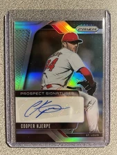 2025 Panini Prizm Cooper Hjerpe Prospect Signatures Auto Silver #PS-CH Cardinals