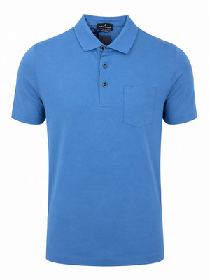 NV72062 Herren Poloshirt aus schottischem Garn Halbarm Segeln mit Tasche