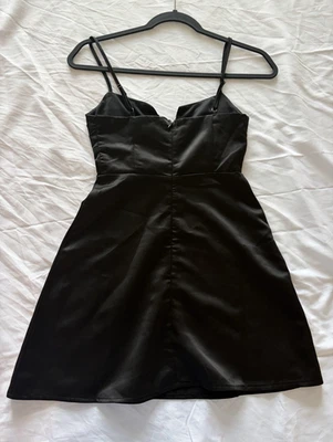 Prinzessin Polly schwarzes Satin Minikleid Gr. 2 - Bild 1 von 3