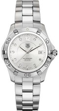 TAG Heuer Aquaracer WAF1117.BA0810 Silver Men's Diamond Steel Quartz Diver Watch