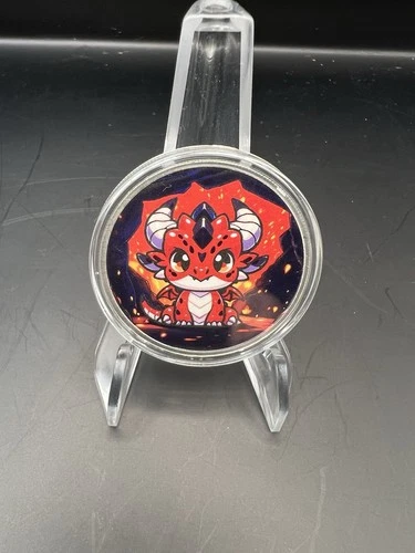 Hayleybug Mint Red Dragon 1 oz Silver Colorized Round #6/15