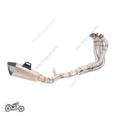 Slip On For Kawasaki Z900 Until 2025 Header Link Pipe Muffler Tip Exhaust System