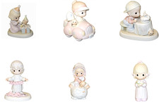  6 Precious Moments Enesco Figures Birthday Perfect Day Hearts Little Girl
