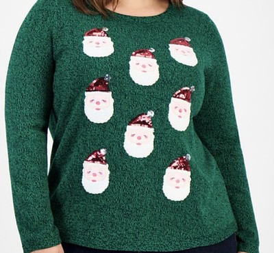 womens holiday sweater plus size 2x