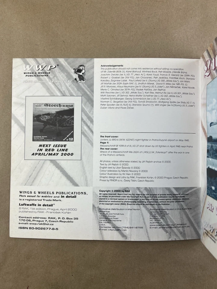 Luftwaffe in Detail Air War over Czech Lands WWP Photo Manual History Profile - Image 3 of 4