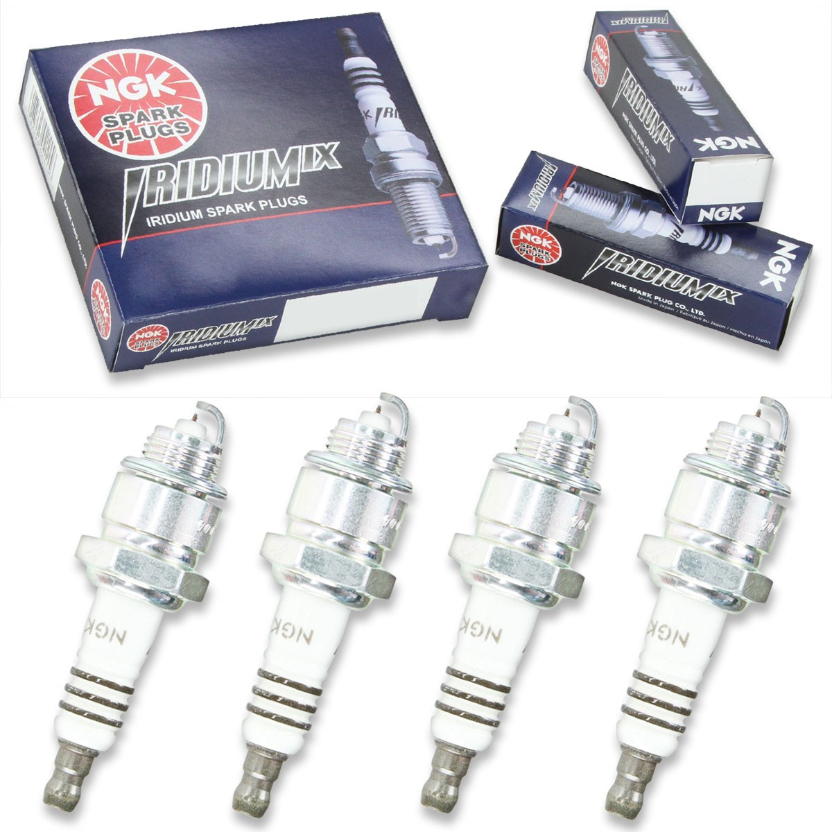 4 pcs NGK Iridium IX Spark Plugs for 1971-1980 International Scout II 3.2L qn