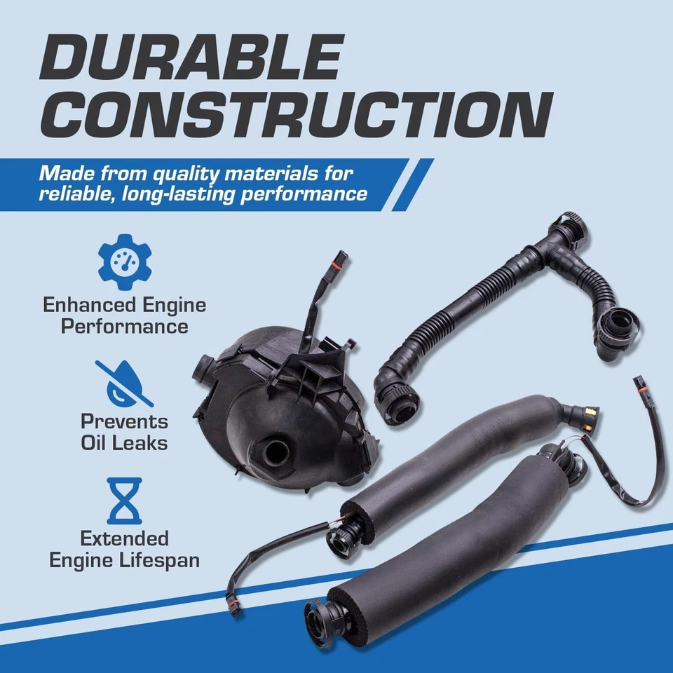 Válvula de ventilación del cárter con mangueras de ventilación del cárter para BMW 325i 325xi 330i 3 2006... Foto 4 de 4