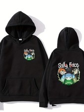 Men's  Women's Sally Face Hoodie, Officially Inspired Adventure Puzzle Logo Pri