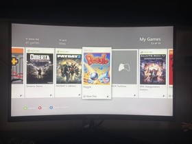 Xbox 360e 500 GB Megabundle W 29 Games, Afterglow Controller, Power Supply(READ)